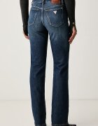 GUESS дънки straight дамски ICONIC STRAIGHT тъмносини W6BAJR D2117