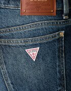 GUESS дънки straight дамски ICONIC STRAIGHT тъмносини W6BAJR D2117