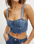 GUESS Дънков топ KETY