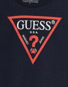 GUESS Детска блуза с дълги ръкави в тъмносиньо с принт N84I24 K8HM0