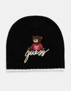 GUESS Детска шапка в черно с фина плетка H4BZ09 Z2QP0