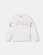 GUESS детски памучен суичър бяла K6RQ05 KAD74
