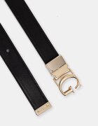 GUESS двустранен колан дамски LEONA сив BW9349 P6225