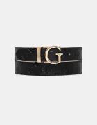 GUESS двустранен колан дамски от имитация на кожа ELLA черен BW7861 P3430