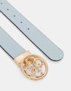 GUESS двустранен колан дамски от имитация на кожа STACEY черен BW9319 P6135