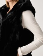 GUESS елек с качулка дамски SOPHY черен W5BL99 WDCH0