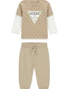 GUESS ежедневен комплект за деца от памук бежов I6YG01 K3964