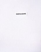 GUESS JEANS блуза с дълги ръкави дамска от памук с еластан бяла W6BP06 K5471