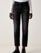 GUESS JEANS дънки mom fit дамски черни W6YA0D D1148