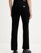 GUESS JEANS дънки straight дамски черни W5YA98 D6311
