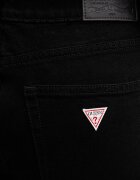 GUESS JEANS дънки straight дамски черни W5YA98 D6311