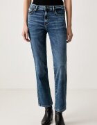GUESS JEANS дънки straight дамски сини W6BA98 D1836