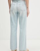 GUESS JEANS дънки straight дамски сини W6GA98 D6533