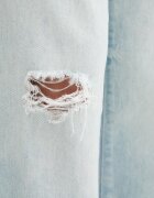 GUESS JEANS дънки straight дамски сини W6GA98 D6533