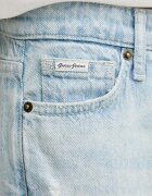 GUESS JEANS дънки straight дамски сини W6GA98 D6533
