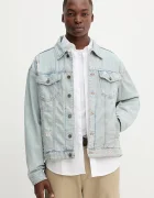 GUESS JEANS Дънково яке в синьо преходен модел с уголемена кройка M5YN38 D5M5A