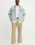 GUESS JEANS Дънково яке в синьо преходен модел с уголемена кройка M5YN38 D5M5A