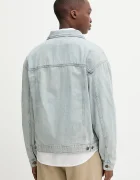 GUESS JEANS Дънково яке в синьо преходен модел с уголемена кройка M5YN38 D5M5A
