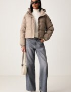GUESS JEANS капитонирано яке дамско бежово W6BL25 W3788