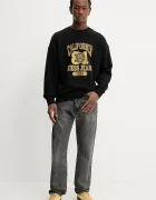 GUESS JEANS Памучен суичър мъжки в черно с принт M6RQ22 KCPR1
