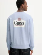 GUESS JEANS Памучен суичър мъжки в синьо с принт M6RQ21 KCPR1