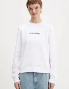 GUESS JEANS Памучен суичър в бяло с апликация W6RQ30 K68I4