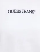 GUESS JEANS Памучен суичър в бяло с апликация W6RQ30 K68I4
