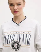 GUESS JEANS Памучен суичър в сиво с принт W6RQ09 K68I4
