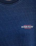 GUESS JEANS Памучен суичър в тъмносиньо с принт W5YQ22 KCXQ1