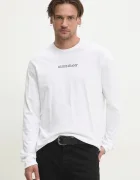 GUESS JEANS Памучна блуза с дълги ръкави