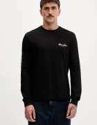 GUESS JEANS Памучна блуза с дълги ръкави
