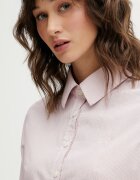 GUESS JEANS Памучна риза дамска в розово със стандартна кройка с класическа яка W6RH66 WH7Q1