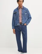 GUESS JEANS Памучна риза в бордо със стандартна кройка с класическа яка M5YH37 WH7Q1