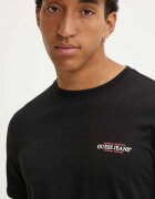 GUESS JEANS Памучна тениска в черно с принт M4YI55 K8HM0