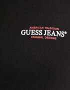 GUESS JEANS Памучна тениска в черно с принт M4YI55 K8HM0