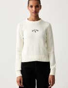 GUESS JEANS пуловер дамски от памук бежов W6YR40 Z1074
