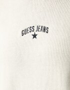 GUESS JEANS пуловер дамски от памук бежов W6YR40 Z1074
