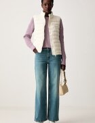 GUESS JEANS пуловер дамски от памук виолетов W4BR08 Z3HM1
