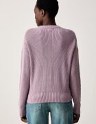 GUESS JEANS пуловер дамски от памук виолетов W4BR08 Z3HM1
