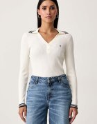 GUESS JEANS пуловер дамски с вискоза бежов W6BR16 Z1261