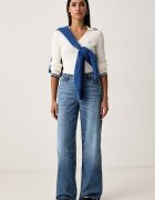 GUESS JEANS пуловер дамски с вискоза бежов W6BR16 Z1261