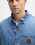 GUESS JEANS Риза мъжка от деним синя M6GH51 D5M5V