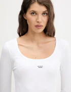 GUESS JEANS Рокля в черно къса с кройка по тялото W5BK12 KA0H1