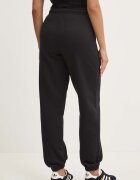 GUESS JEANS спортен панталон дамски с памук черен с висока талия W4YB33 KC811