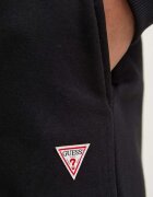 GUESS JEANS спортен панталон дамски с памук черен с висока талия W4YB33 KC811