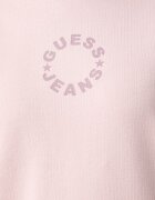 GUESS JEANS суичър дамски от памук розов W6YQ19 K4778