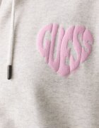 GUESS JEANS суичър с цип и качулка дамски от памук сив W6BQ17 K6631