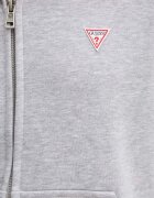 GUESS JEANS суичър с цип и качулка дамски с памук сив W4YQ03 KC811