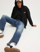 GUESS JEANS суичър с цип и качулка мъжки с памук черен M4YQ27 K9V31
