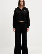 GUESS JEANS Суичър в черно с меланжов десен W5BQ09 KC811